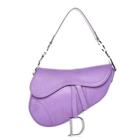 dior purple saddle bag